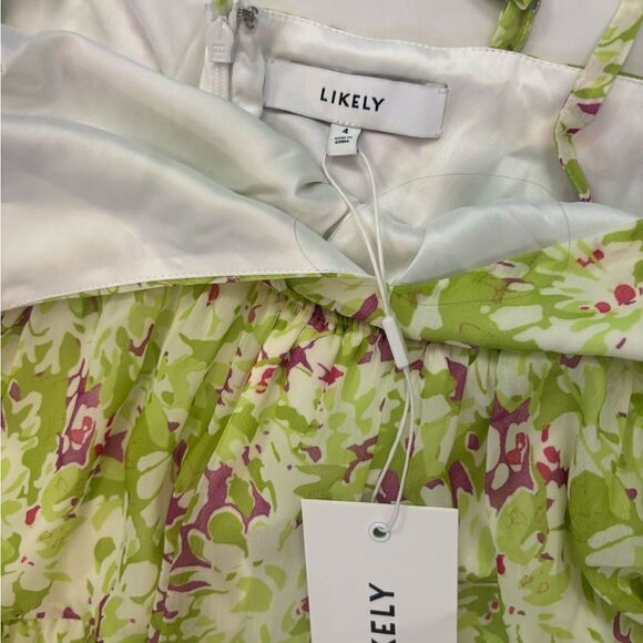 LIKELY GIULIANA DRESS Women's Floral Pink/Green Dress Sz 4 NWT - Picture 10 of 12